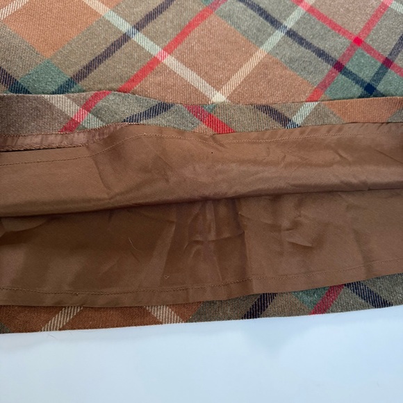 Vintage Ann Taylor Skirt Womens 10 Wool Blend Plaid Academia Preppy Career EUC - Picture 8 of 9